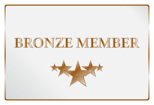 Bronze Member Card — Stock Vector