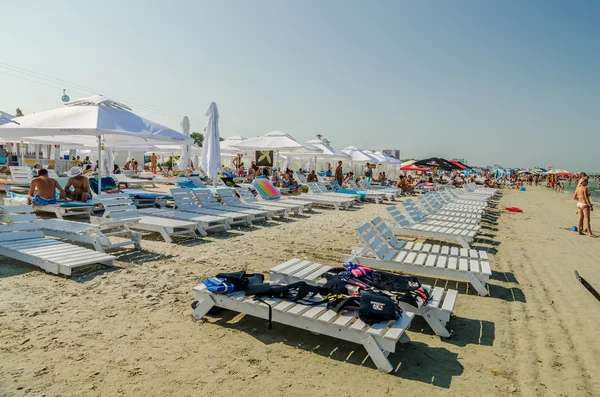 People Have Fun At The Black Sea — Stock Photo, Image