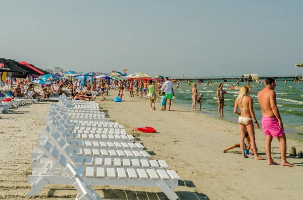 People Have Fun At The Black Sea — Stock Photo, Image