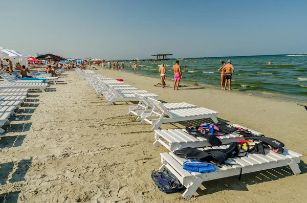 People Have Fun At The Black Sea — Stock Photo, Image