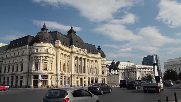 Plaza de la Revolución en Bucarest — Vídeos de Stock