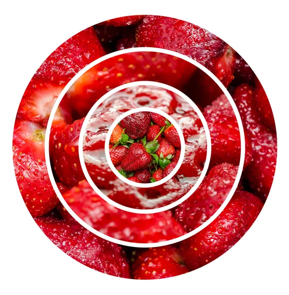 Fragole Frutta sfondo — Foto Stock