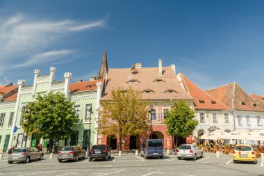 The Small Square In Sibiu clipart