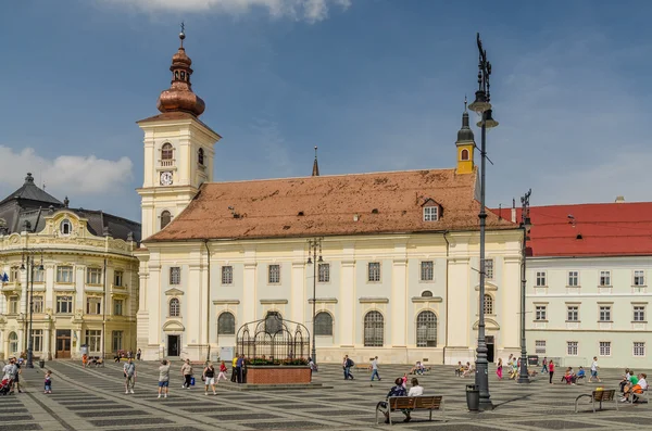 Sibiu Hauptplatz — Stockfoto