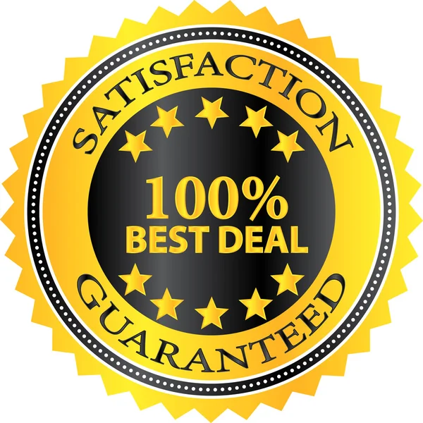 Meilleur Deal Satisfaction Insigne garanti — Image vectorielle