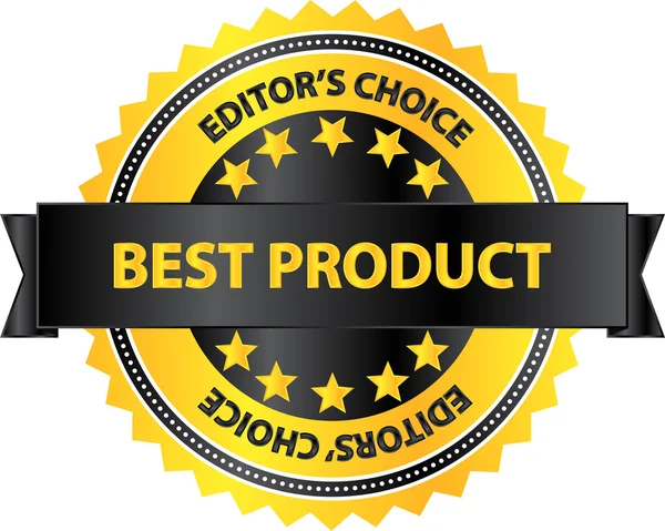 Editores escolhem o melhor produto do emblema do ano — Vetor de Stock