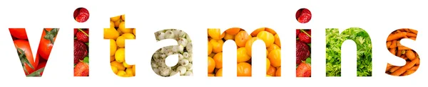 Vitamins Word Concept — Stock Photo, Image