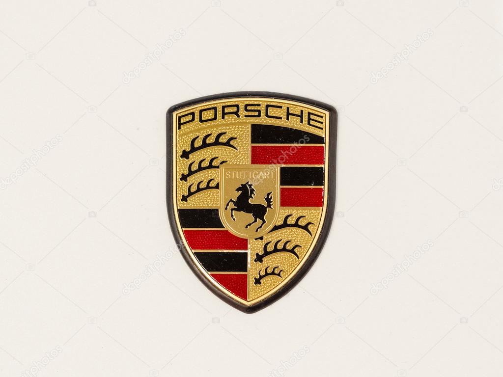 BUCHAREST, ROMANIA - OCTOBER 11: Porsche Sign on October 11, 2013 in Bucharest, Romania. Ferdinand Porsche founded the company in 1931 with main offices in the centre of Stuttgart.
