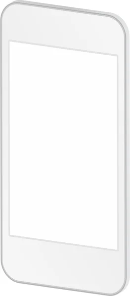 3d 白色商务手机 — 图库矢量图片