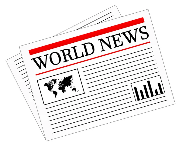 Daily News Newspaper Press — Stock Vector