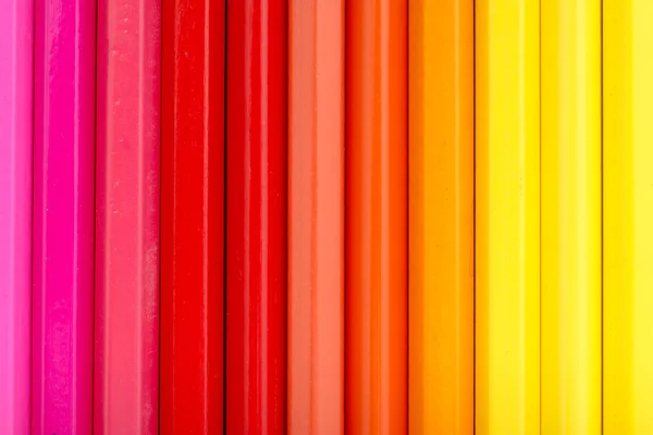 Lápices de colores cálidos — Foto de Stock
