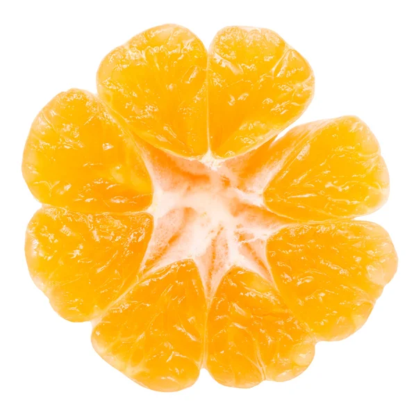 Orange skiva isolerade — Stockfoto