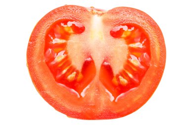 izole kırmızı domates dilim