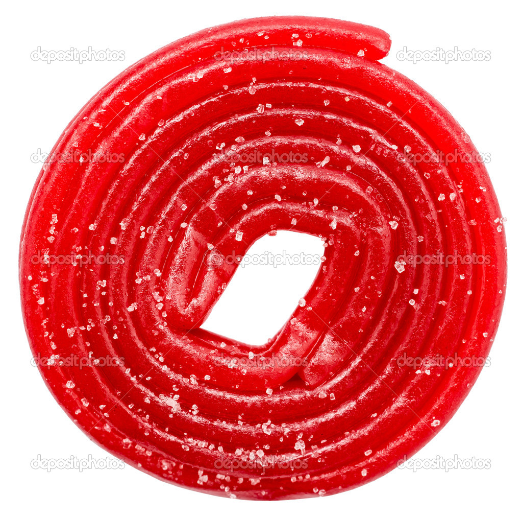 Red Twisted Spiral Jelly