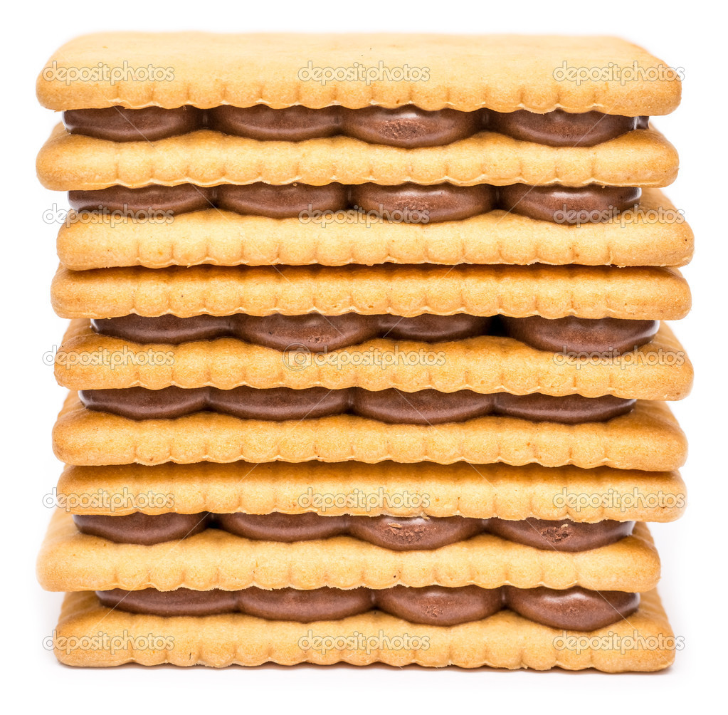 Chocolate Cream Filled Biscuits Stock Photo by ©radub85 37493903