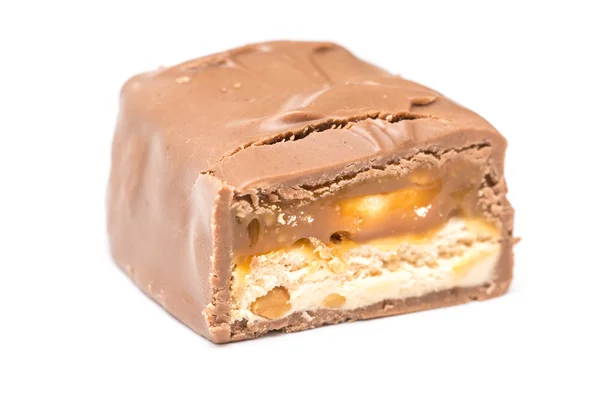 Caramel And Peanuts Chocolate Bar — Stock Photo, Image