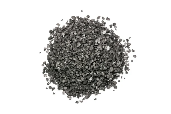 Pila di sale vulcanico nero — Foto Stock