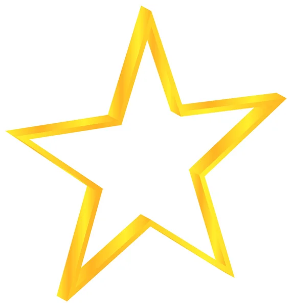 Gold Star — Stock Vector