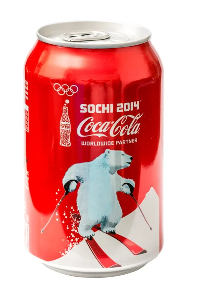 Coca-cola láhev 330ml může — Stock fotografie