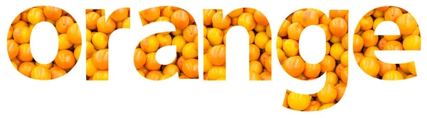 Color naranja abstracto con naranjas — Foto de Stock