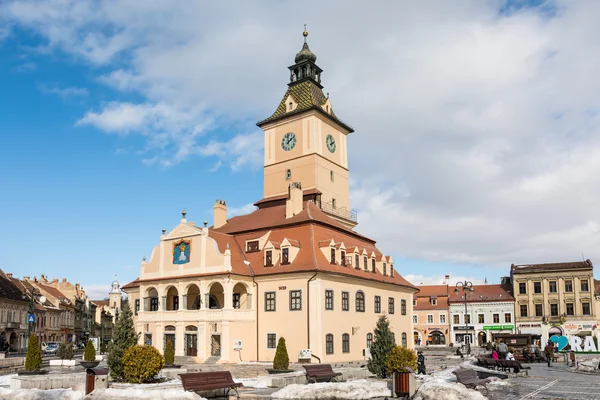 Ratshaus der Stadt Brasov — Stockfoto