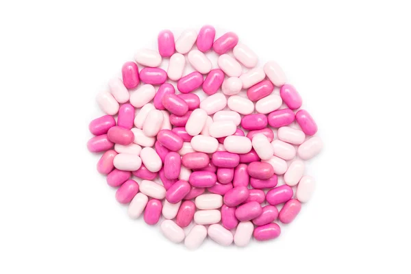Pink Candy Mints Isolated — Stock Photo, Image
