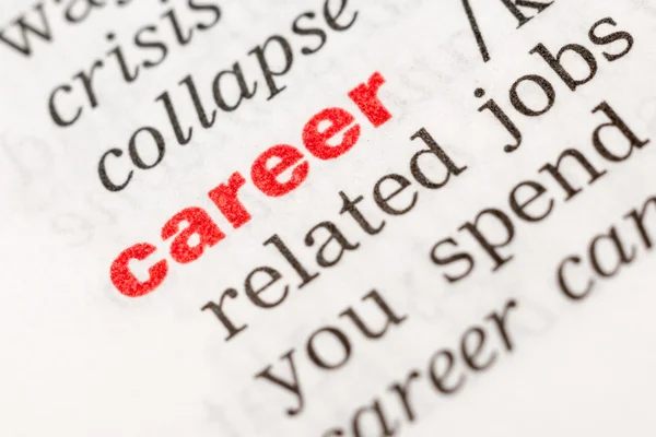 Career Word — Stock Photo, Image