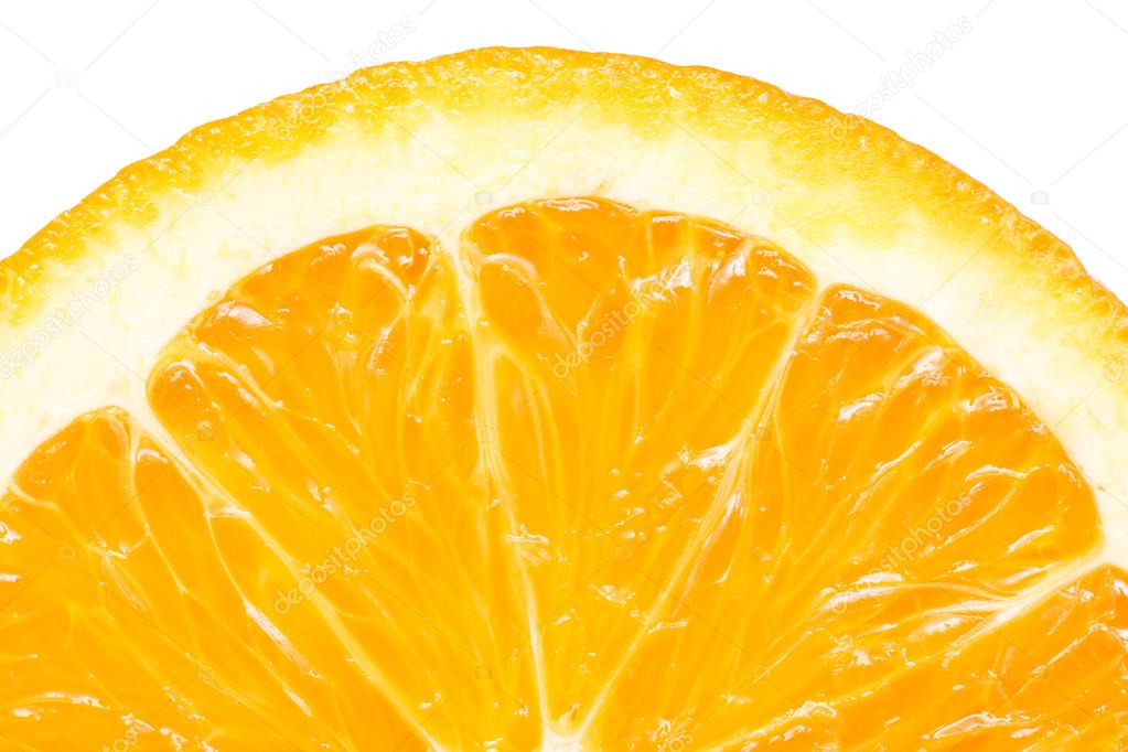 Orange Slice Peel Isolated