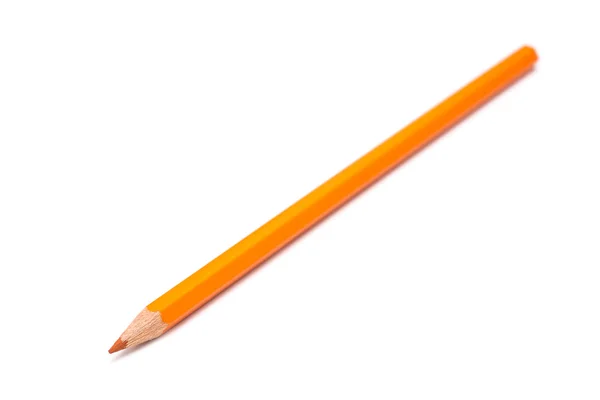 橙色着色铅笔lápis de coloração laranja — 图库照片
