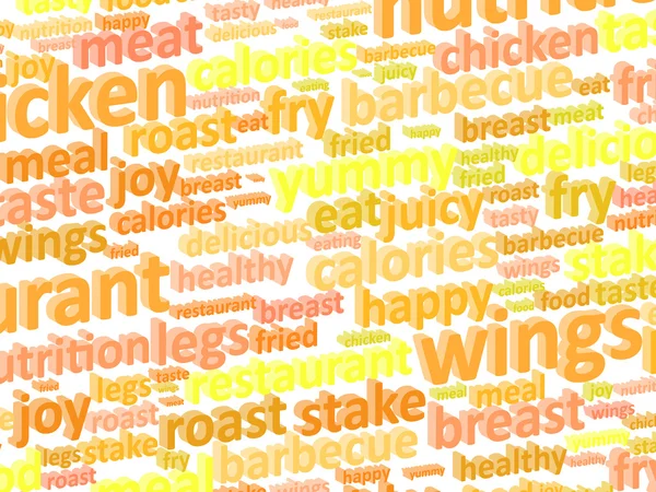 Fast Food Restaurant Word Cloud — Stock Photo, Image