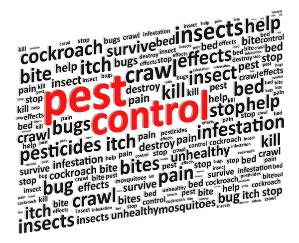 Control de plagas para insectos y roedores — Vector de stock