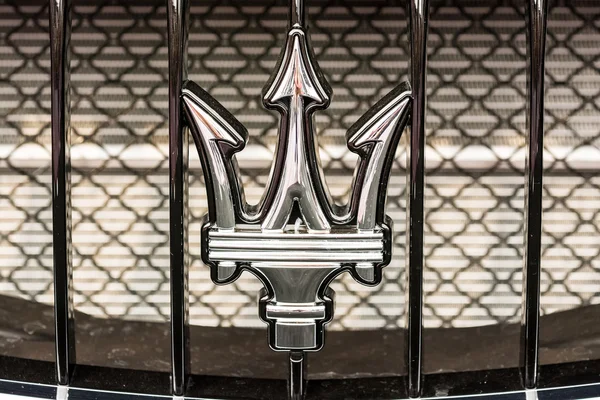 Maserati Sign Close Up — Stock Photo, Image