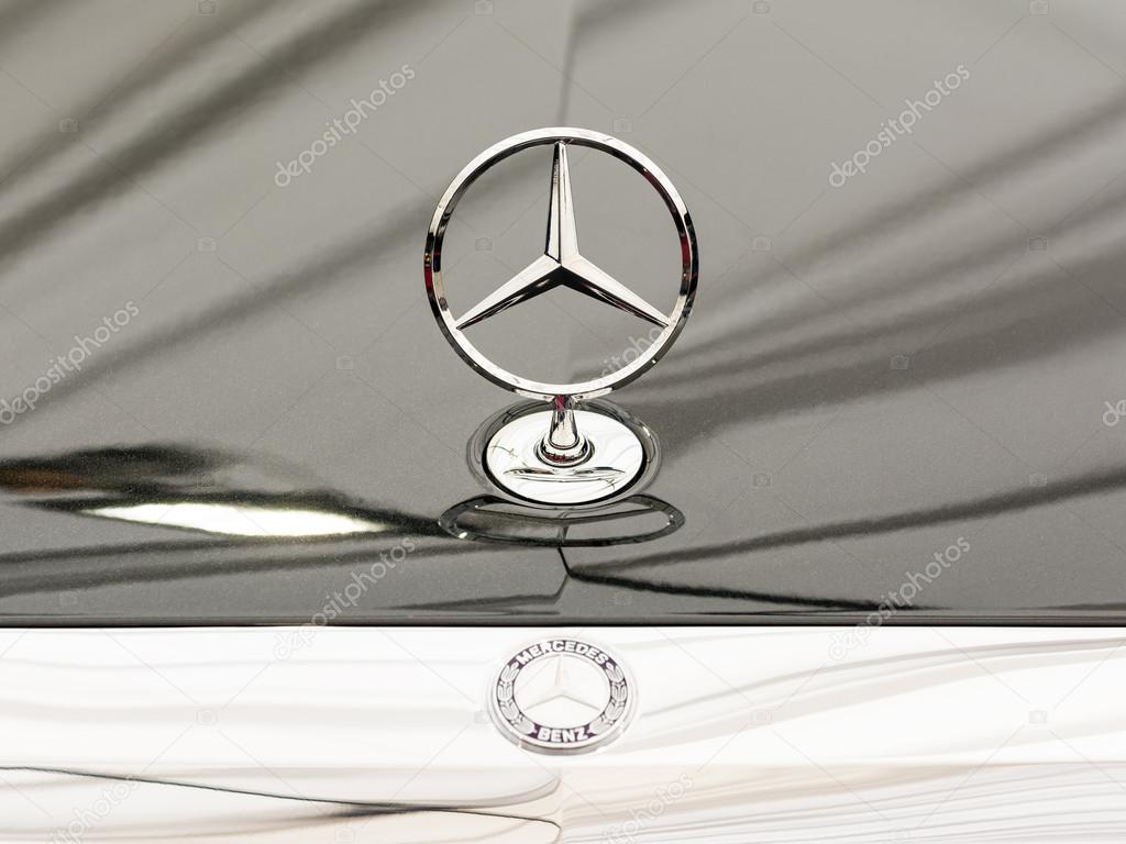 BUCHAREST, ROMANIA - APRIL 04, 2014: Mercedes Benz Sign Close Up. Founded in 1926 is a German luxury automobile manufacturer, a multinational division of the German manufacturer Daimler AG.