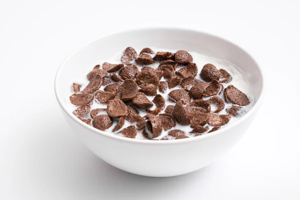 Chocolate Cornflakes Cereal Bowl — Stock Photo, Image