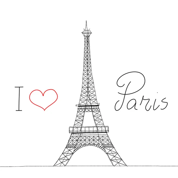 Λατρεύω το Παρίσι — Φωτογραφία Αρχείου