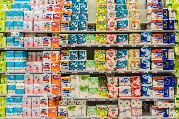 Toilet Paper And Kitchen Paper Towels — Stock Photo, Image