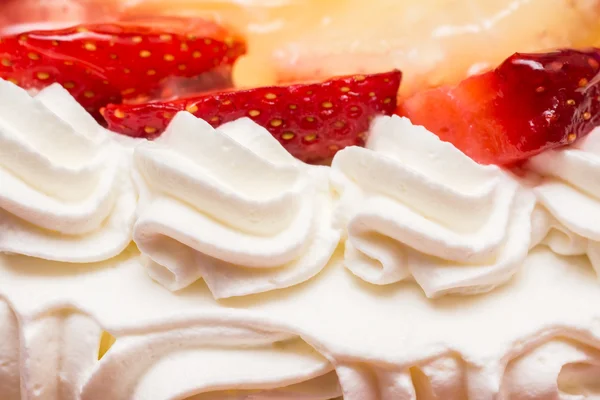 Strawberry Whip Cream Cake — Stock Photo, Image