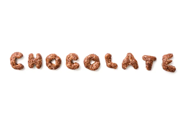 チョコレートの単語 — ストック写真