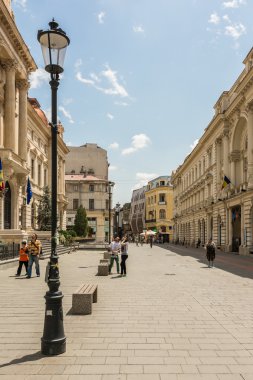 turist şehir merkezinde ziyaret Bükreş