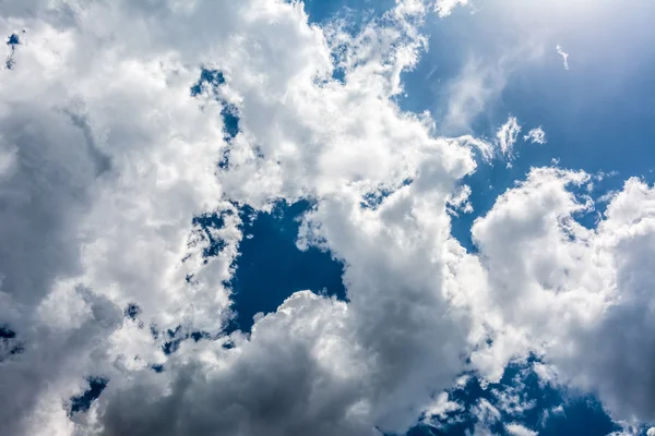 Nubes Tormenta Verano Sobre Cielo Azul — Foto de Stock
