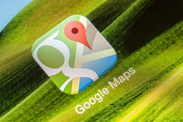 Anwendung google maps — Stockfoto