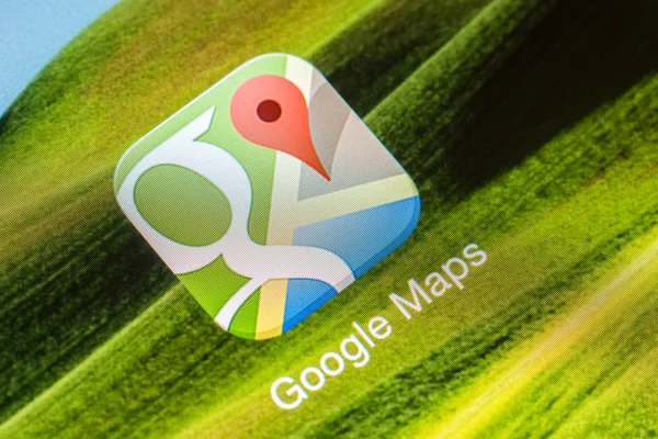 Google Maps applicatie — Stockfoto
