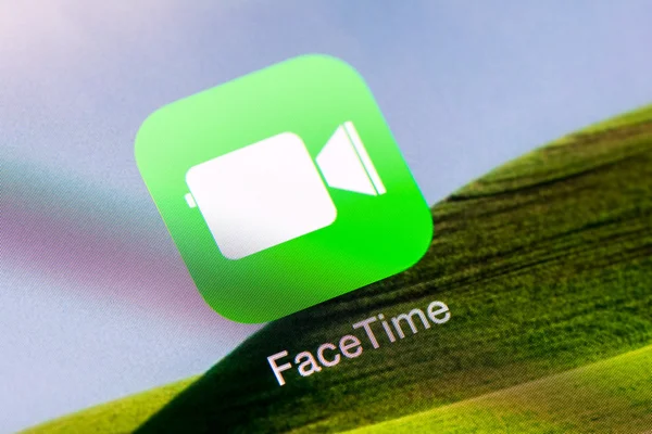 Aplikacja FaceTime na apple ipad powietrza — Zdjęcie stockowe