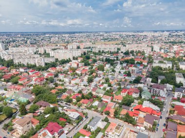Romanya 'nın Güneyli Quartier ve Bükreş kentinin Hava Görüntüsü
