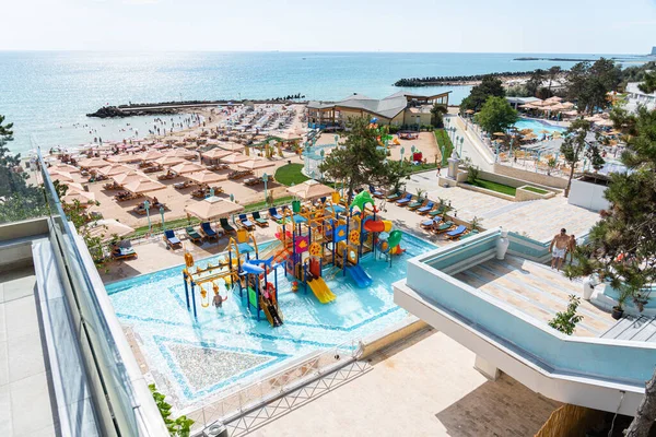 Olimp Romania August 2020 Olimp Luxurious Holiday Resort Hotels Beach — Stok fotoğraf
