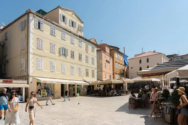 Split Chorvatsko Června 2021 Rušné Ulice Centra Starého Centra Splitu — Stock fotografie