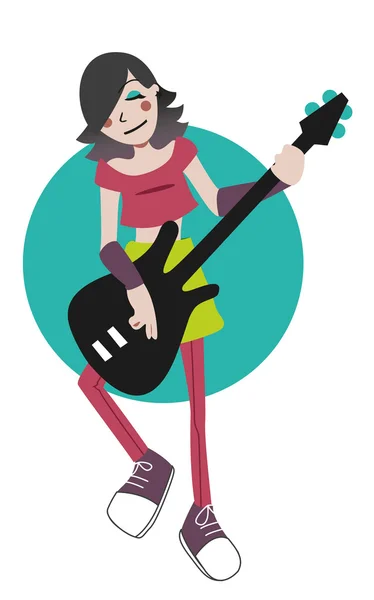 Bassist — Stockvector