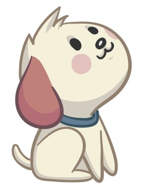 Köpek yukarı bakıyor.