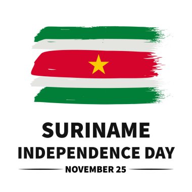Soyadı Bağımsızlık Günü grunge bayrağıyla yazılıyor. Ulusal bayram 25 Kasım 'da kutlanıyor. Tipografi posteri, afiş, el ilanı, tebrik kartı, kartpostal vs. için vektör şablonu