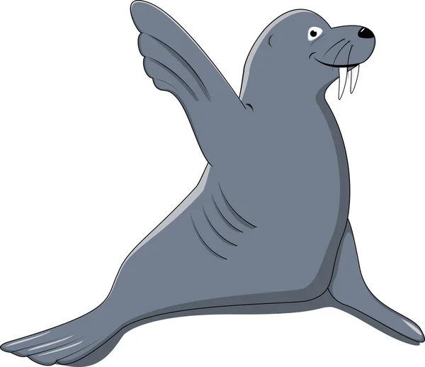 Seal say hello — Stock Vector